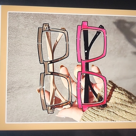 Anime Candy Color Square Glasses 👓 - Picture 6 of 16